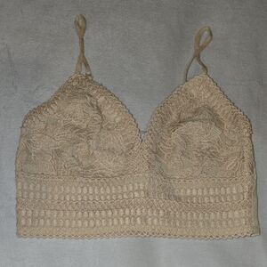 Lace Bralette in Tan